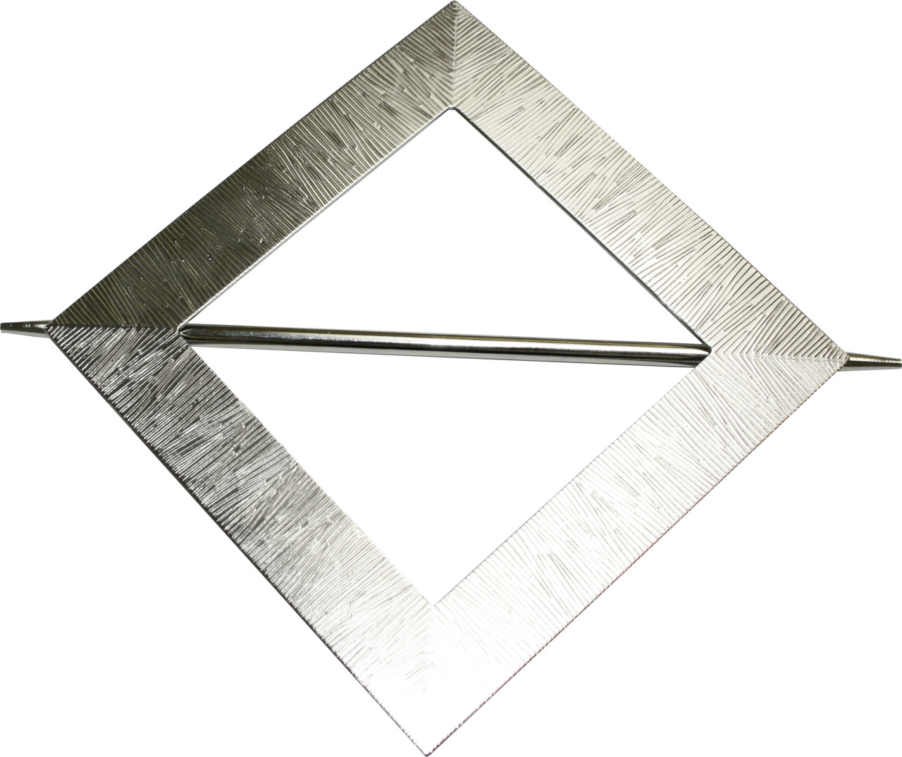 Gardinia Raffhalter für Vorhänge 14,5 x 14,5 cm edelstahl-optik