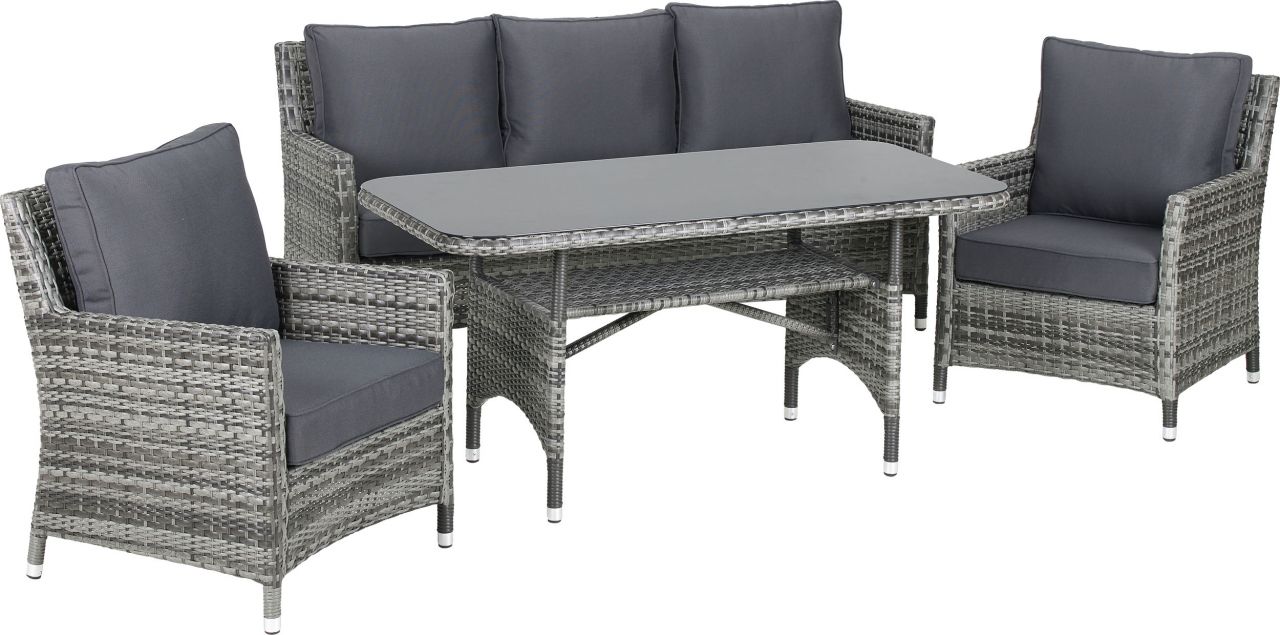 Primaster Dining-Lounge-Set Laredo inkl. Sitz- und Rückenkissen