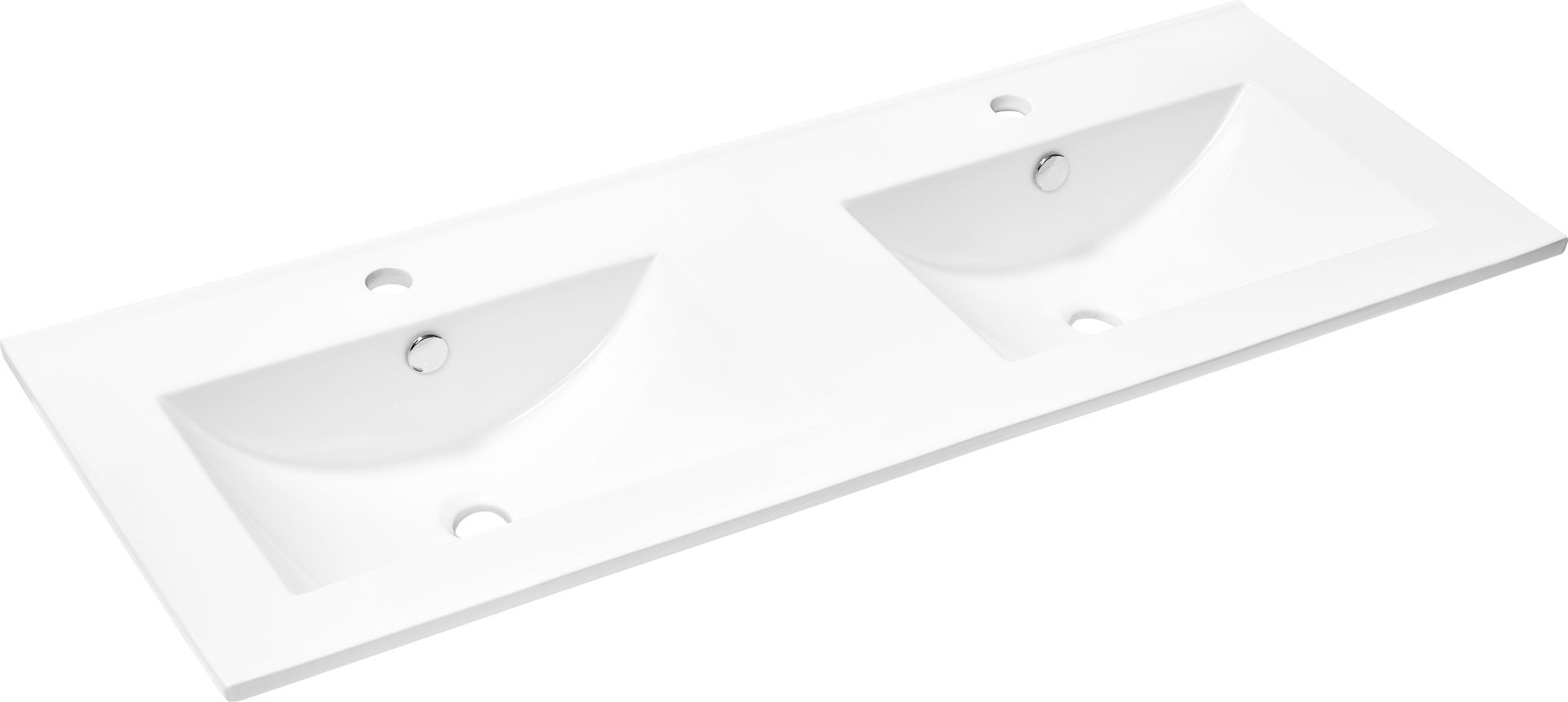 Primaster Keramikwaschbecken 121 cm Düsseldorf weiß