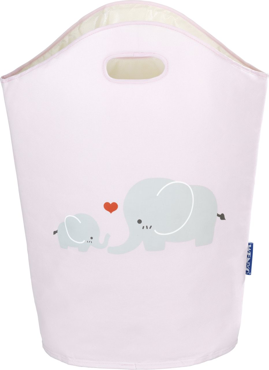 Wenko Wäschesammler Kids Elli 24 l, rosa