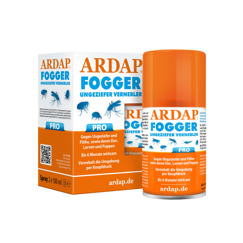 Ardap Pro Fogger vernebelt Ungeziefer und Flöhe 2 x 100 ml