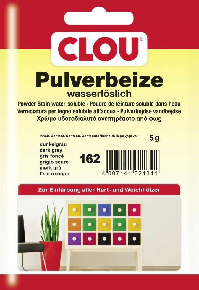 Clou Pulverbeize 5 g dunkelgrau
