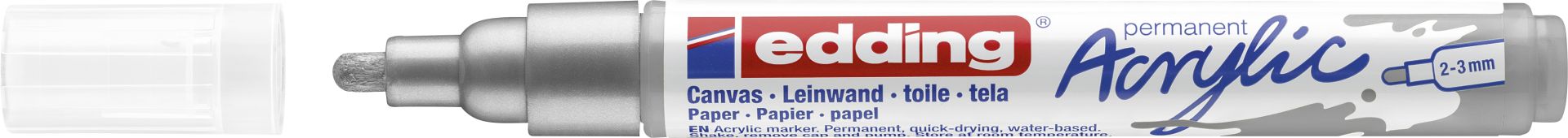 edding 5100 Acrylmarker medium silber 2 - 3 mm