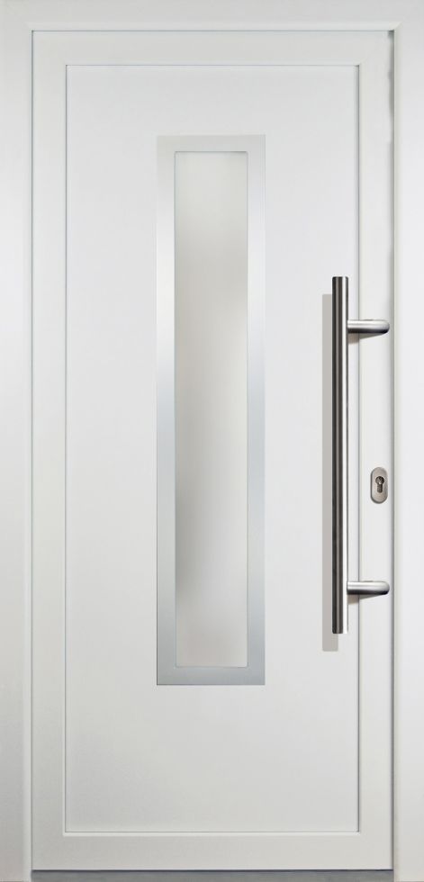 Meeth Haustür Signum PVC Exclusiv PVC Modell 32 88 x 200 cm, DIN rechts, weiß