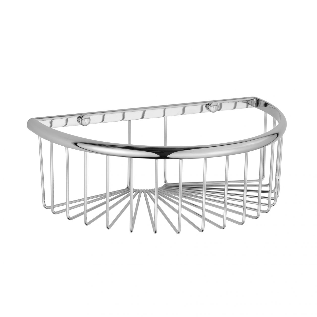 Primaster Duschkorb Tuna rund Edelstahl 1 Ablage chrom