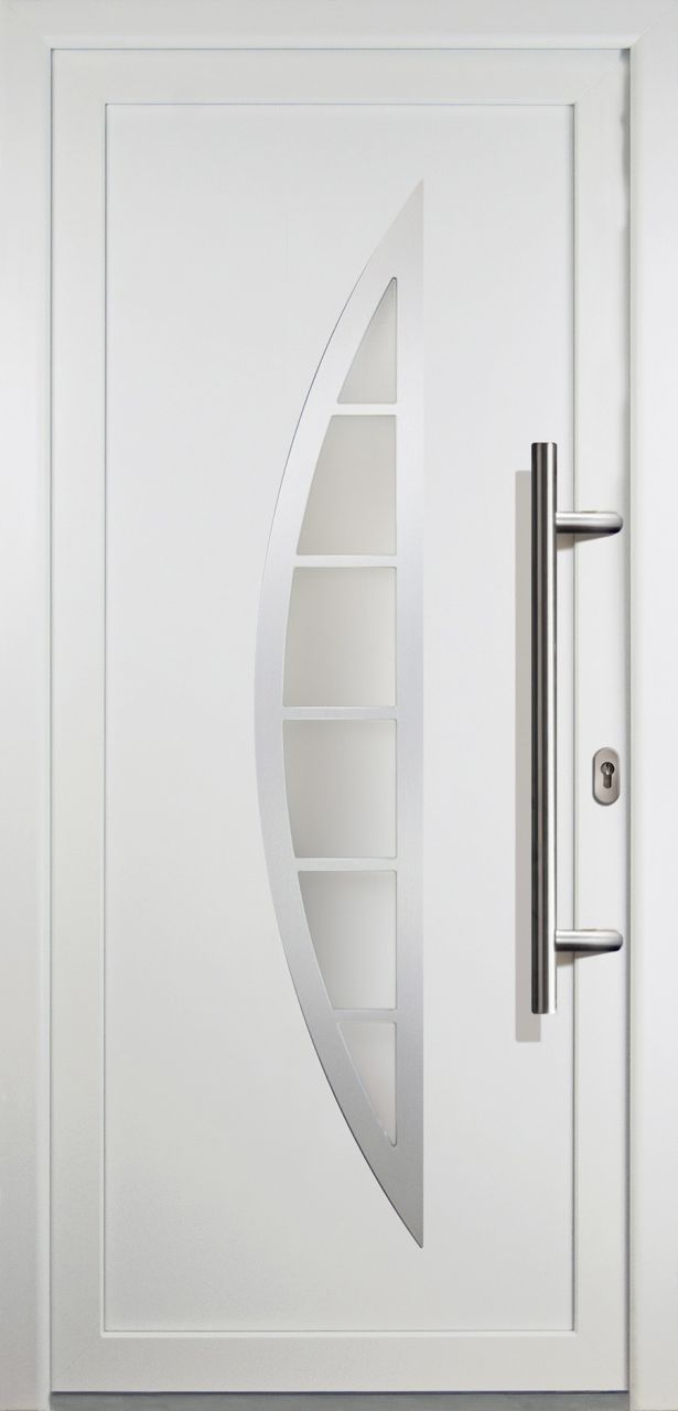 Meeth Haustür Signum Exclusiv PVC Modell 28 98 x 208 cm, DIN rechts, weiß