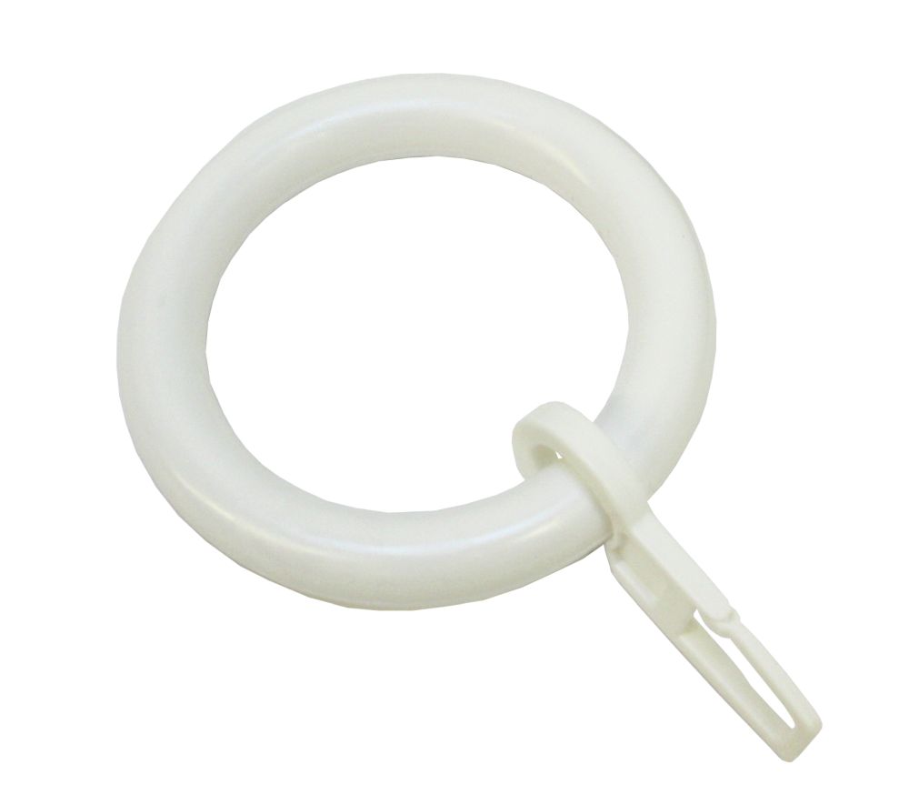 Gardinia Ringe zu Stilprogramm Bifo, Ø 40 mm, weiß, 10-er Pack